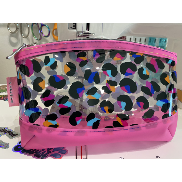 PINK CHEETAH TOILETRY BAG